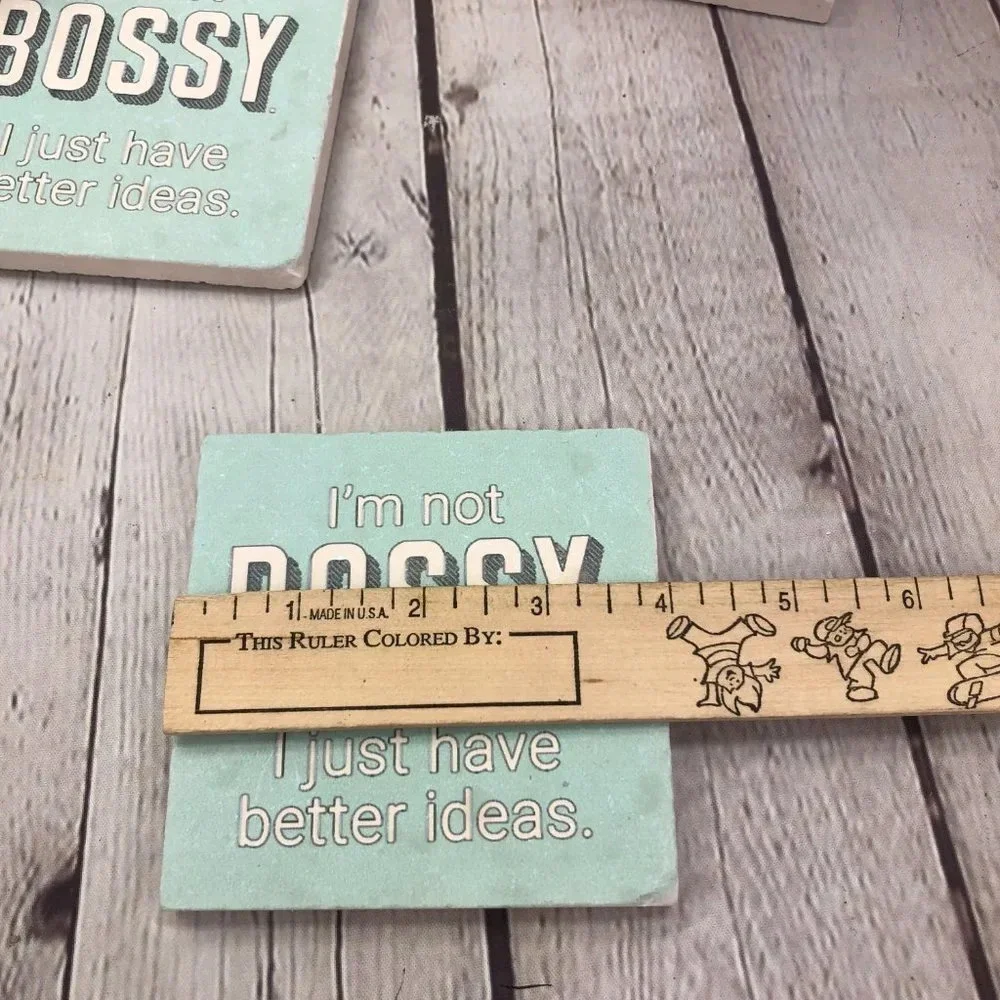 Coasters I'm not Bossy. Coaster set of 4